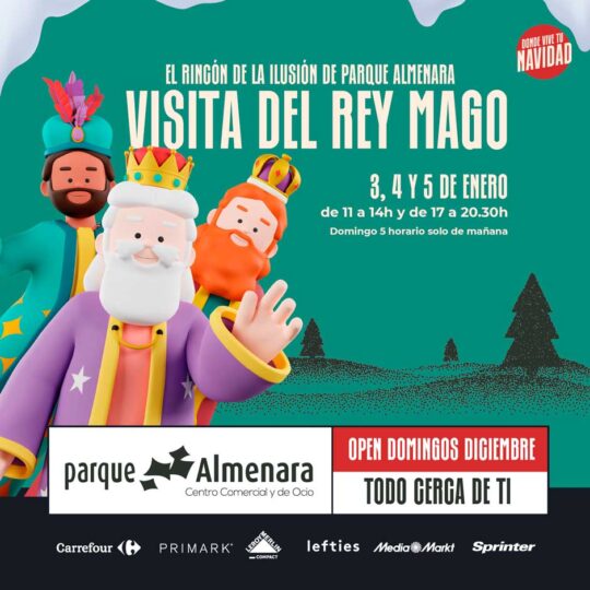 El  Rey Melchor visita a Parque Almenara