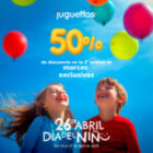 50% de descuento en la segunda en Juguettos