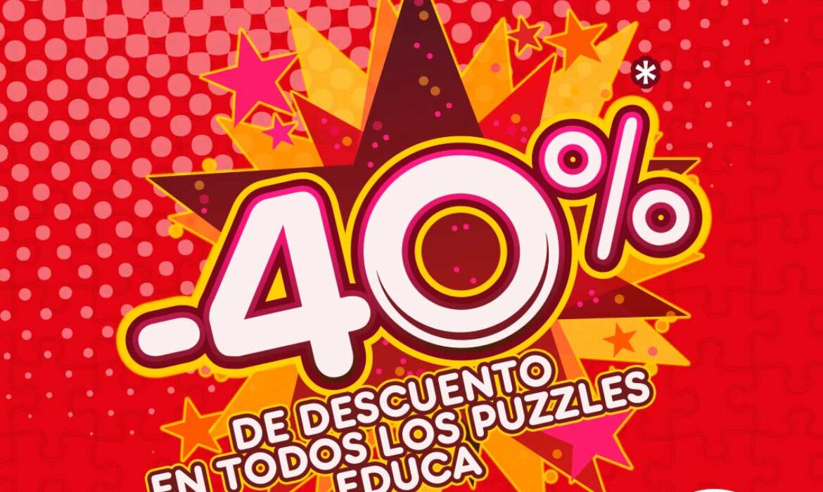Descuento -40% en puzzles Educa en Juguettos