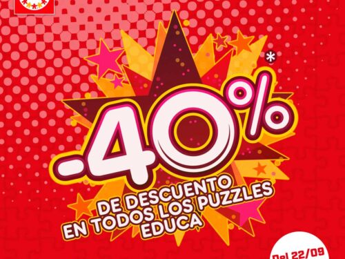 Descuento -40% en puzzles Educa en Juguettos
